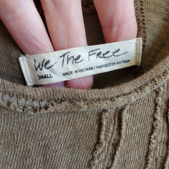We the Free by Free People Tunic Top, Tan/Light Brown, Women's Small - Picture 7 of 9